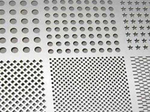 Perforated aluminum sheet metal plate