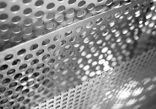 Perforated aluminum coil mesh